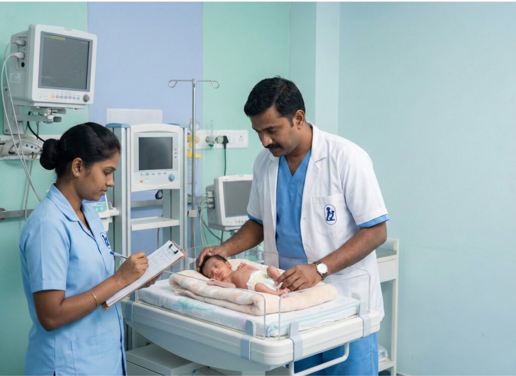 Doctor and Nurse in NICU